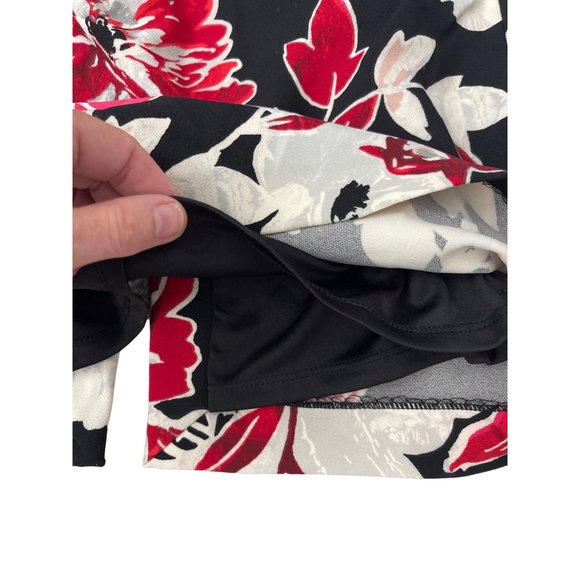 White House Black Market Red and Black Sheath Dress - Picture 8 of 14